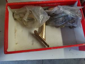 lot 1511 image: Large assortment of hardware hinges hose clamps & more