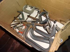 lot 1532 image: Lot of assorted C-Clamps