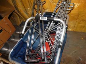 lot 1534 image: Basket w shelf brackets & napkin dispenser