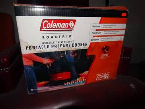 lot 1554 image: Coleman propane cooker
