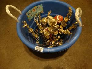 lot 1571 image: Bucket full of trophies