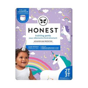 lot 2431 image: The Honest Company Training Pants Unicorns - Size 2T-3T (78CT)