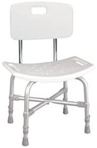 lot 2448 image: Deluxe Shower Chair with Backrest - For the Overweight 500-lbs Weight Capacity