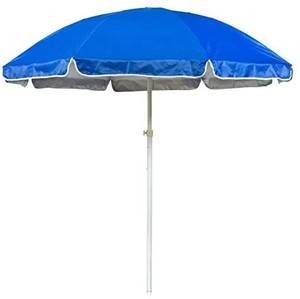 lot 2461 image: Trademark Innovations 6.5 Portable Beach and Sports Umbrella, Blue
