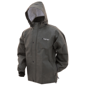 lot 2544 image: Frogg Toggs Bull Frogg Waterproof Rain Jacket, Stone, Size Large