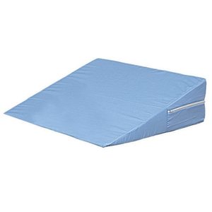 lot 2545 image: DMI Bed Wedge Pillow for Sleeping, Supportive Foam Triangle Pillow for Head, Foot, or Leg Elevation, Sleeping Wedge Pillow for Acid Reflux, 12 x 24 x 24, Blue