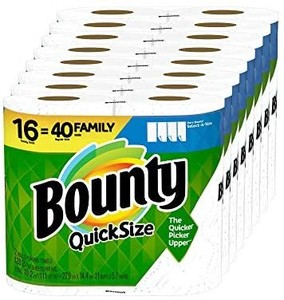 lot 2549 image: Bounty Quick-Size Paper Towels, 16 Family Rolls