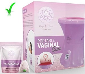 lot 30419 image: Magic V Steam Seat, Yoni Steam Seat, Comes with Yoni Steam herbs, 6 Ready to V Steam Herbs Tea Bags, Vaginal Cleansing, Ph Balance & Postpartum Care