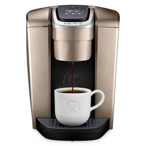 lot 30422 image: Keurig - K-Elite Single-Serve K-Cup Pod Coffee Maker - Brushed Gold
