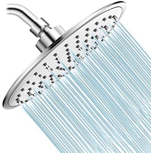 lot 30462 image: Baban Rainfall Shower Head,High Pressure 8 inch Large Rain Shower Head ABS Polish Chrome Finish with Filter to Anti-clog Anti-leak, Awesome Shower Experience for Bathroom Home Hotel, Showerhead Only