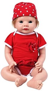 lot 40221 image: IVITA Silicone Baby Dolls with Hair