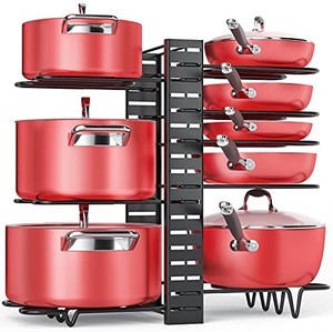 lot 40226 image: Cupboard Pan Organizer, Shelf