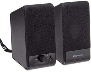 lot 40228 image: Amazon Basics Computer Speakers