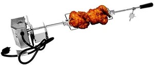 lot 40242 image: Skyflame Stainless Steel Complete Grill Rotisserie Kit