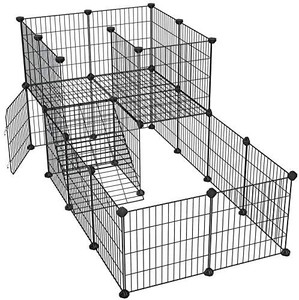 lot 40258 image: SONGMICS Pet Playpen with Gate