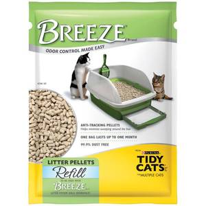 lot 40274 image: Purina Tidy Cats Litter Pellets, BREEZE Refill Litter Pellets, 3.5 lb. Pouch