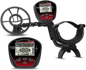 lot 40383 image: DR.�TEK Lightweight Metal Detector for Adults, Multi-Function with Pinpointer, Big Waterproof Coil for Greater Depth with Backlit LCD, Innovative Memory Mode, Easier to Find Valuables