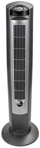 lot 40393 image: Lasko Portable Electric 42 Oscillating Tower Fan with Fresh Air Ionizer, Timer and Remote Control for Indoor, Bedroom and Home Office Use, Silver 2551