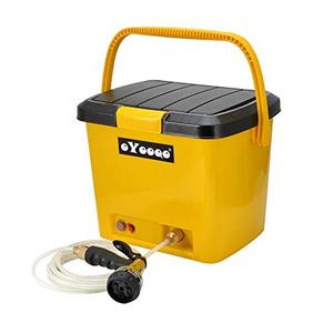 lot 42453 image: OYOOQO 5 Gallons Portable Outdoor Camping Shower, Electric Pressure Shower and Rinse Kits for Surfing,Diving,Fishing,Road Trip,Caravan Trip,Pet Shower,12V Car Wash Outdoor Shower
