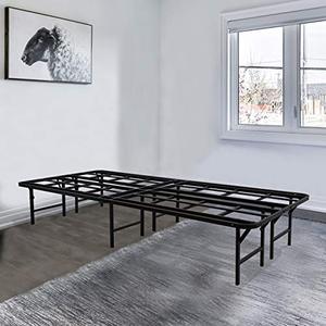 lot 42543 image: Tooyyer Elite 14 Metal Bed Frame Twin XL,Foldable Metal Platform Bedframe Mattress Foundation,2200lbs Heavy Duty with Sturdy Steel Slat Support,Underbed Storage,No Box Spring Needed Bed Twin XL