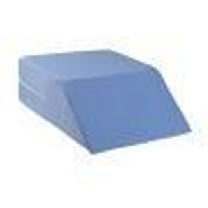 lot 42568 image: DMI Ortho Bed Wedge Elevated Leg Pillow, Supportive Foam Wedge Pillow for Elevating Legs, Improved Circulation, Reducing Back Pain and More, 8 X 20 X 24, Blue