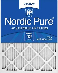 lot 47948 image: Nordic Pure 12x24x1 MERV 12 Pleated AC Furnace Air Filters