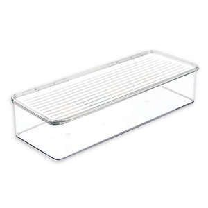 lot 40354 image: idesign bin panier 6 pack measurements 6.5x12.75x4 w lid