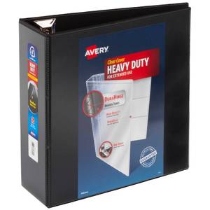 lot 42501 image: Avery large 3 ring binder 4 pack black