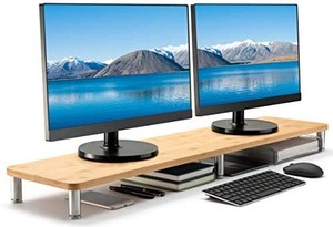 lot 40446 image: Husky Mounts Large Dual Monitor Stand