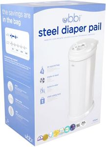 lot 42572 image: Ubbi - Diaper Pail - White