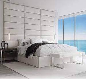 lot 7364 image: Peel &amp Stick Versatile Upholstered Wall Panels