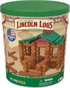 lot 7456 image: LINCOLN LOGS 100th Anniversary Tin