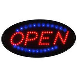 lot 7313 image: Open LED Sign