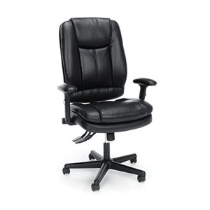 lot 2058 image: OFM ESS-6050 Ergonomic High-Back Bonded Leather Executive Chair, Black