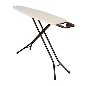 lot 2068 image: Household Essentials Steel Top Long Ironing Board with Iron Rest  Natural Cover and Bronze Finish  14 x 54 Iron Surface