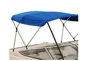lot 2084 image: Savvycraft 3 Bow 6L 46H 79-84W Long Bimini Top Boat Cover 1 Inch Aluminum Frame