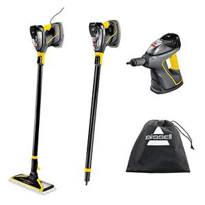 lot 2076 image: BISSELL Power Steamer Heavy Duty 3-in-1 Steam Mop and Handheld Steamer for Outdoor Use, 2685A, Black