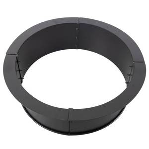 lot 2122 image: Pleasant Hearth Round Solid Steel Fire Ring