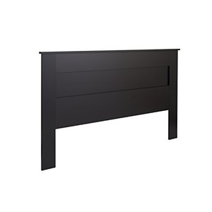 lot 2131 image: Prepac Select King Flat Panel Headboard Black