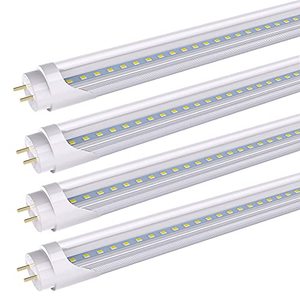 lot 2144 image: 3FT LED Tube Light, 14W(30W Equiv), 1600LM High Bright T8 LED Light Bulbs, 5000K Daylight, Require Ballast Bypassing, Double Ended Power, Clear Cover, F30T12 Fluorescent Replacement (4 Pack)