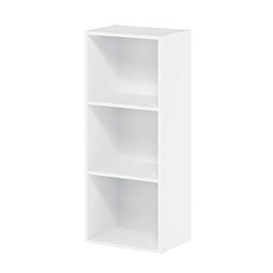 lot 2179 image: Furinno 3-Tier Open Shelf Bookcase, White