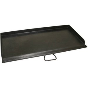 lot 2180 image: Camp Chef Deluxe Griddle Covers 2 Burners On 2 Burner Stove