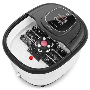 lot 2191 image: Foot Spa Misiki Foot Bath Massager with Heat & 3 Automatic Modes and 6 Motorized Massage Rollers, Adjustable Time & Temperature, O2 Bubbles, Rotating Pedicure Stone for Relieve Foot Pressure