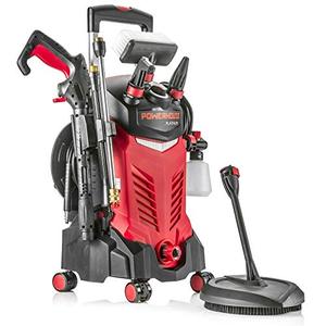 lot 2229 image: Appears New Powerhouse International 2021 Platinum Edition - Electric High Power Pressure Washer - 3000 PSI or 2.2 GPM Max - Upgraded Hoses - New Internal Pressure Switch Design - Patio Cleaner - Hose Reel�