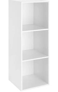 lot 23222 image: Whitmor Cube Organizer 3-Section, White
