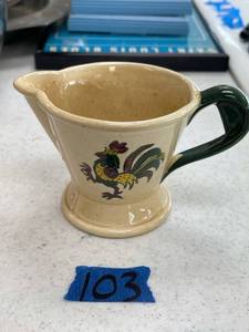 lot 103 image: poppy trail chicken creamer