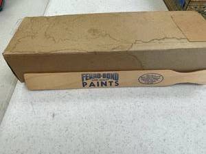 lot 137 image: Ferro bond Vintage wood paint sticks, full box.