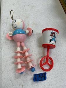 lot 139 image: Vintage Baby Rattle, noise maker.