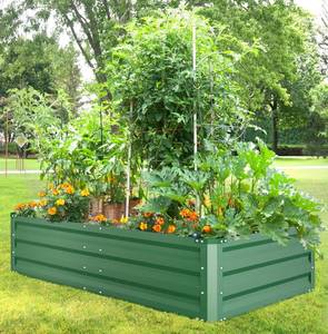lot 16 image: Metal Raised Garden Beds for Vegetables, Ohuhu 47.2 x 35.4 x 11.8 inch