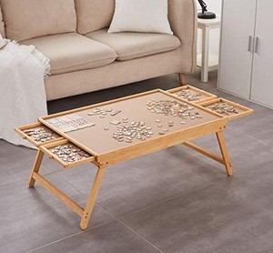 lot 18 image: Puzzle Board, 34in�� x 26in�� Puzzle Table for Adults and Teens